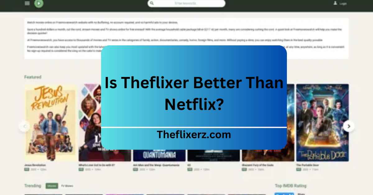 Is Theflixer Better Than Netflix?