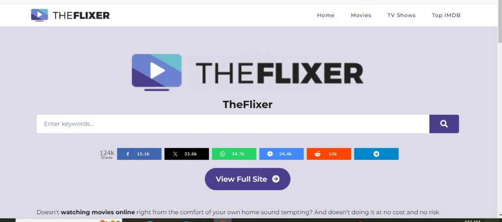 Visit TheFlixer Website